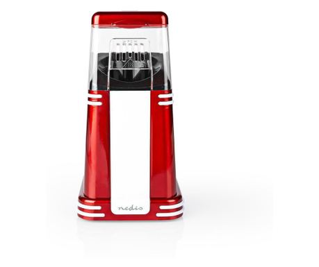 Aparat popcorn Nedis cu aer cald 1200W rosu