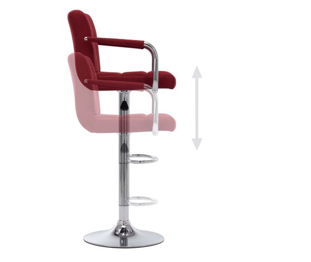 Barski stol, vinsko rdeč, blago