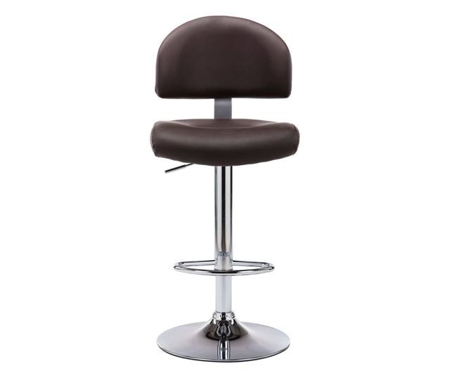 Barski stoli, 2 kosa, rjavo umetno usnje