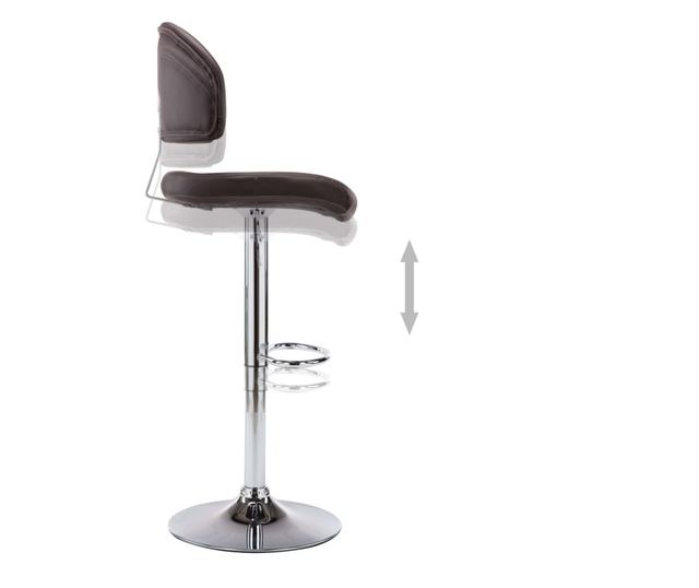 Barski stoli, 2 kosa, rjavo umetno usnje