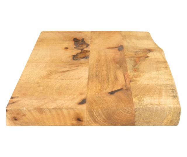 tömör nyers mangófa természetes élű asztallap 80 x 20 x 3,8 cm