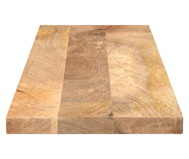 tömör mangófa téglalap alakú asztallap 110x40x2,5 cm