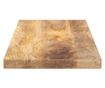 tömör mangófa téglalap alakú asztallap 80x20x2,5 cm