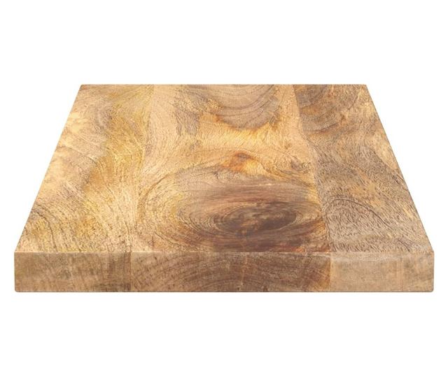 tömör mangófa téglalap alakú asztallap 80x20x2,5 cm