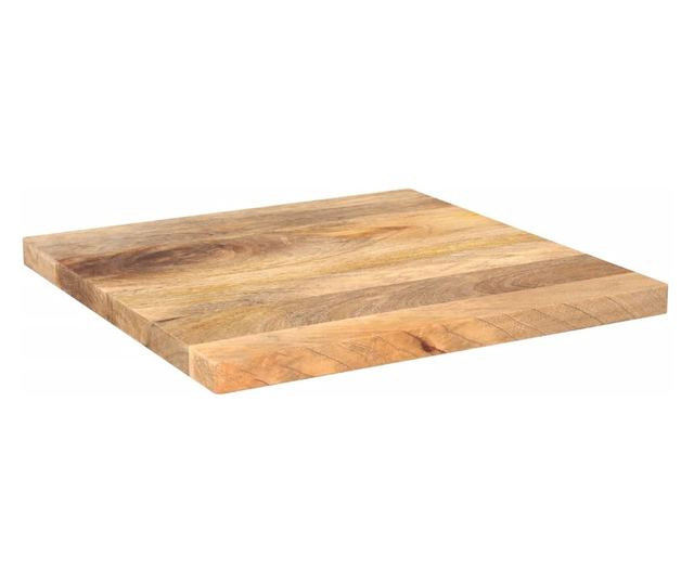 tömör mangófa négyzet alakú asztallap 40x40x3,8 cm