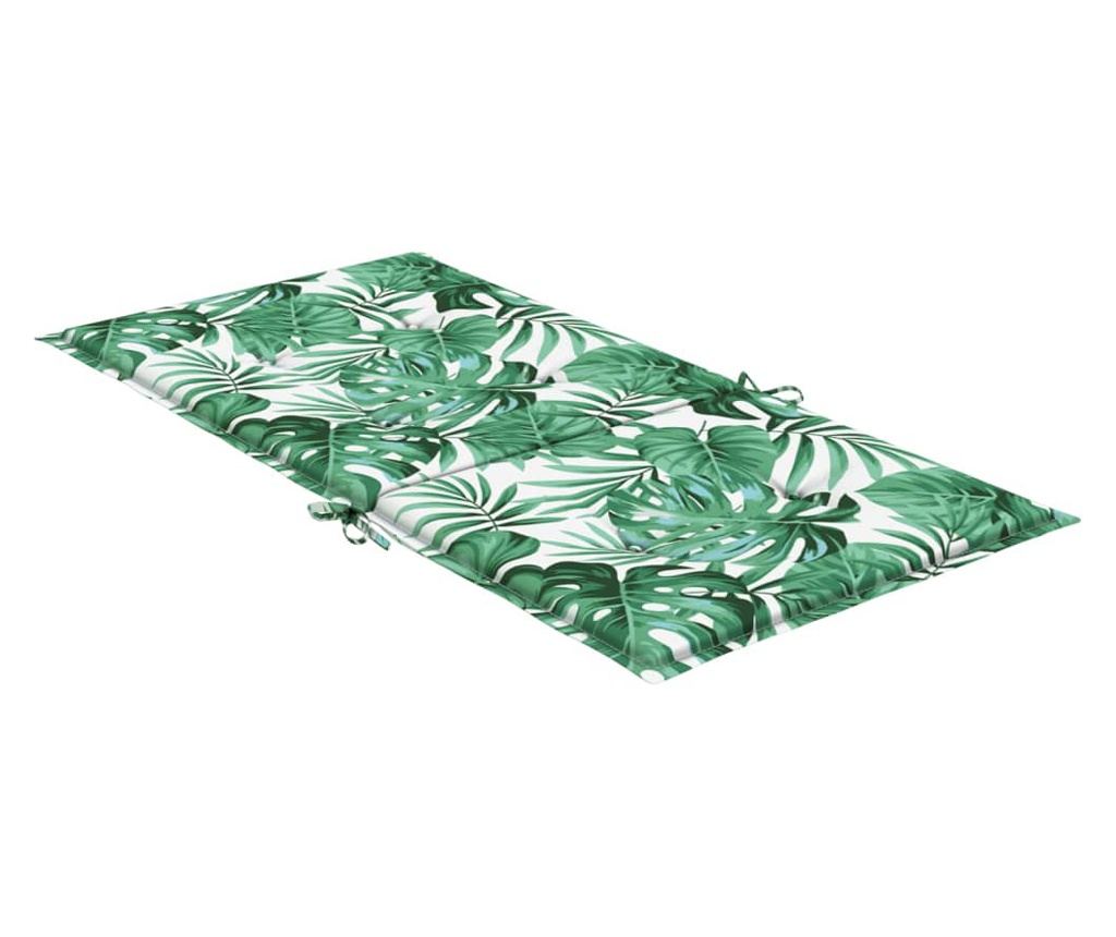 Jastuci za stolice niskog naslona, 4 kom, uzorak lišća, tekstil - 6