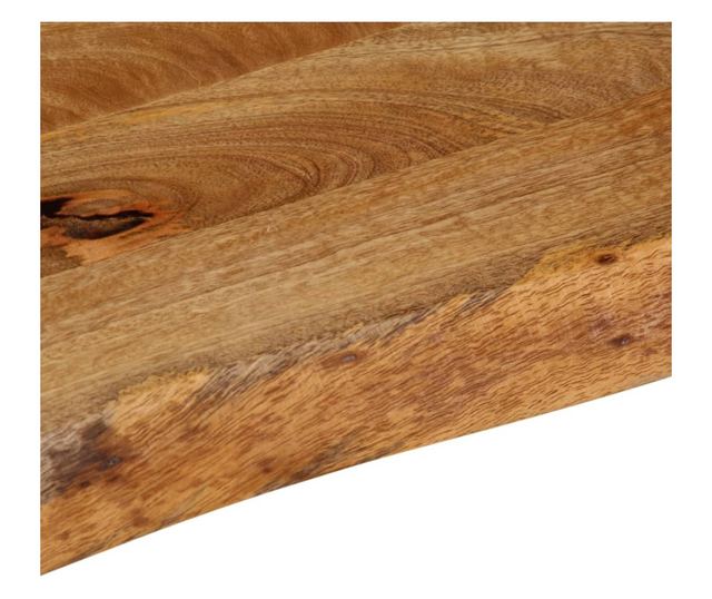 tömör mangófa természetes élű asztallap 120 x 30 x 2,5 cm