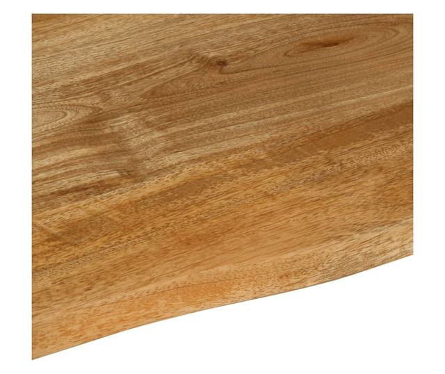 tömör mangófa természetes élű asztallap 100 x 80 x 2,5 cm