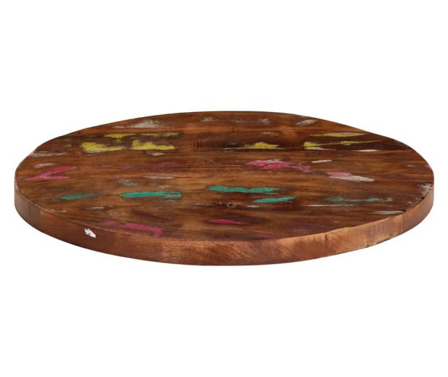 tömör újrahasznosított fa kerek asztallap Ø40x1,5 cm