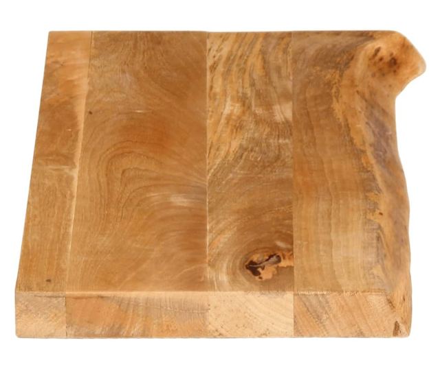 tömör mangófa természetes élű asztallap 70 x 20 x 2,5 cm