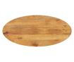 tömör mangófa ovális asztallap 100 x 50 x 2,5 cm