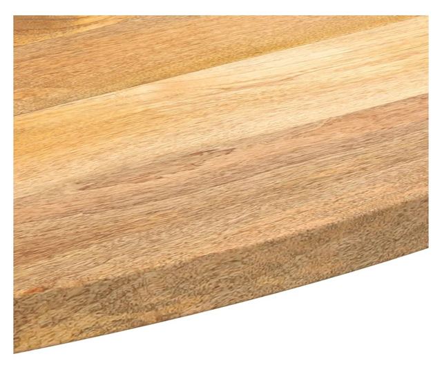 tömör nyers mangófa ovális asztallap 140 x 50 x 3,8 cm