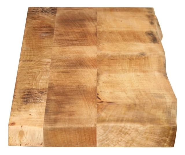 tömör nyers mangófa természetes élű asztallap 180 x 40 x 2,5 cm
