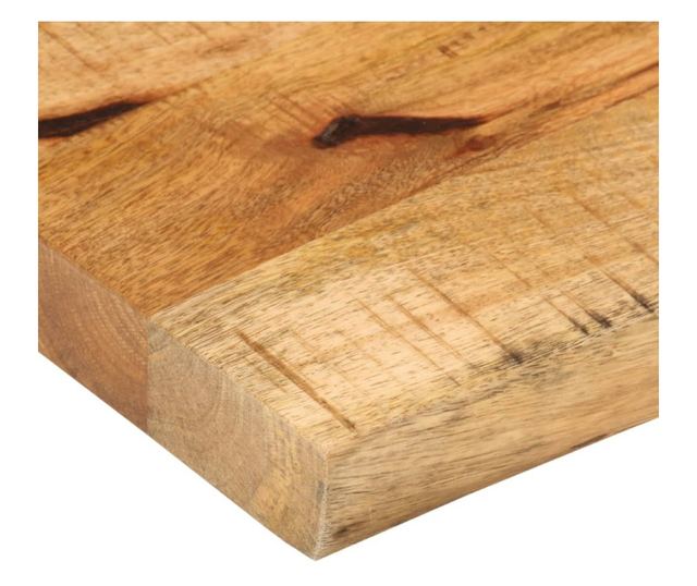 tömör nyers mangófa természetes élű asztallap 80 x 20 x 3,8 cm