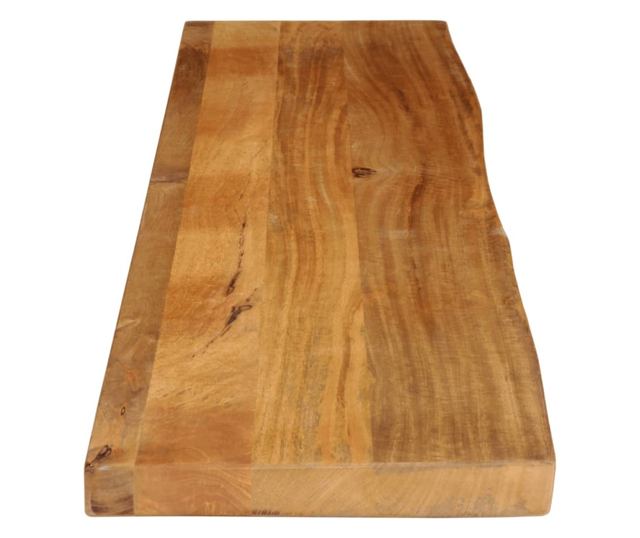tömör mangófa asztallap természetes éllel 180 x 30 x 2,5 cm