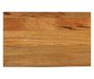tömör mangófa természetes élű asztallap 50 x 20 x 3,8 cm