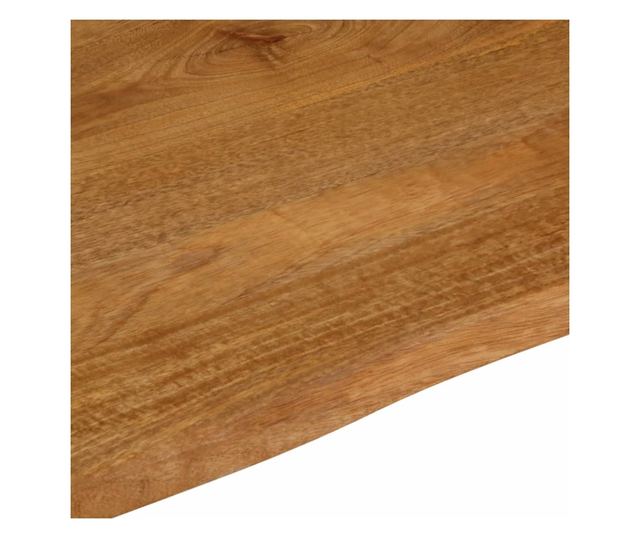 tömör mangófa természetes élű asztallap 60 x 60 x 2,5 cm
