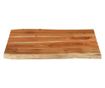 tömör akácfa téglalap alakú asztallap 90x60x2,5 cm