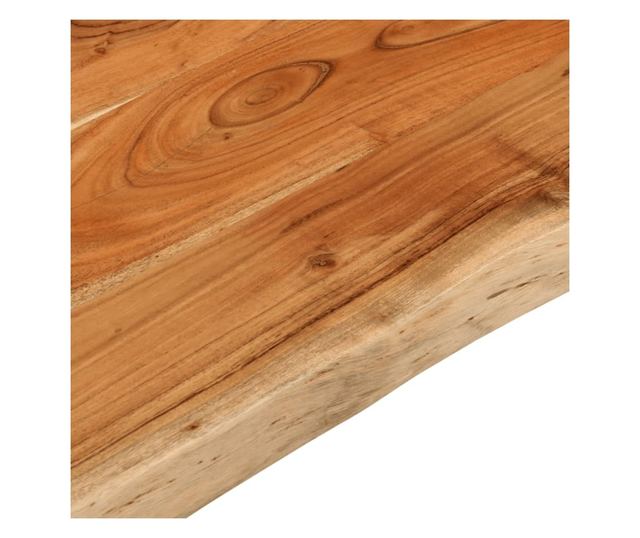 tömör akácfa téglalap alakú asztallap 90x60x2,5 cm