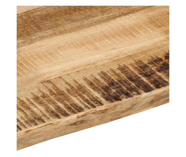 tömör nyers mangófa természetes élű asztallap 100 x 60 x 3,8 cm