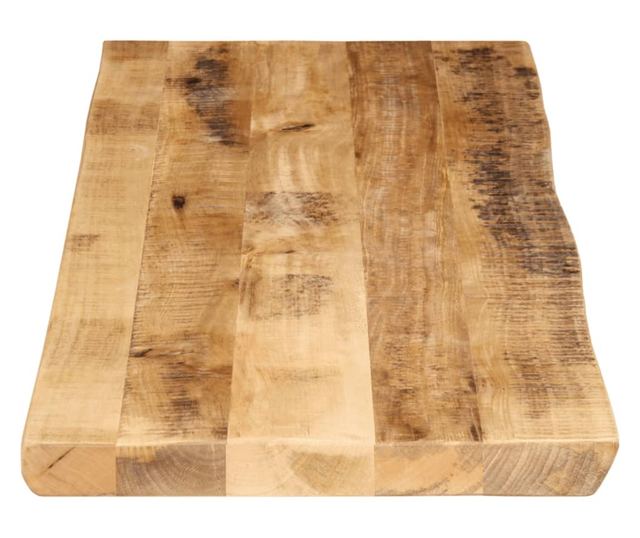 tömör nyers mangófa természetes élű asztallap 110 x 40 x 2,5 cm