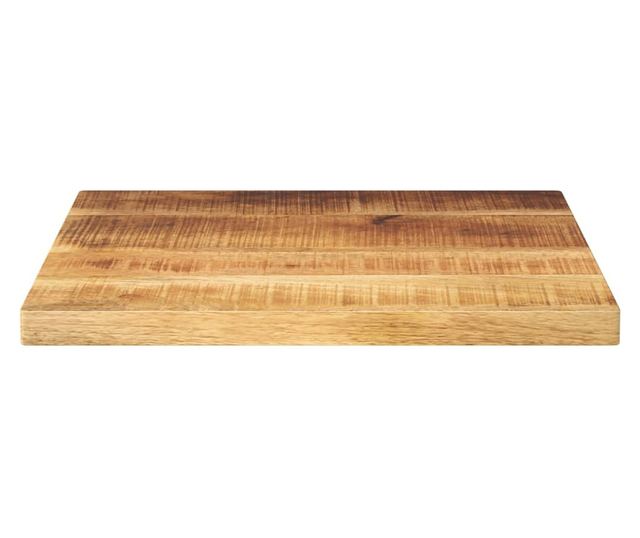 tömör nyers mangófa négyzet alakú asztallap 50x50x2,5 cm