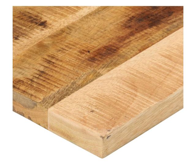 tömör nyers mangófa téglalap alakú asztallap 60x20x3,8 cm