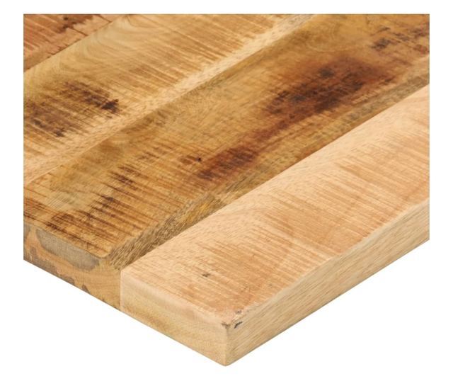 tömör nyers mangófa téglalap alakú asztallap 80x70x2,5 cm