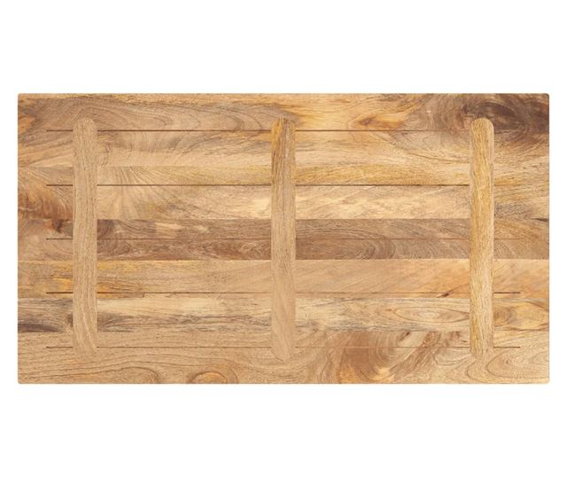 tömör mangófa téglalap alakú asztallap 100x70x3,8 cm