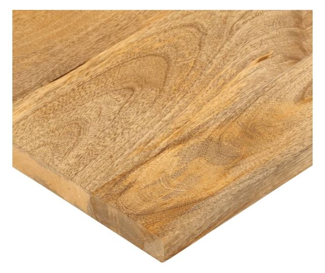 tömör mangófa téglalap alakú asztallap 100x20x2,5 cm