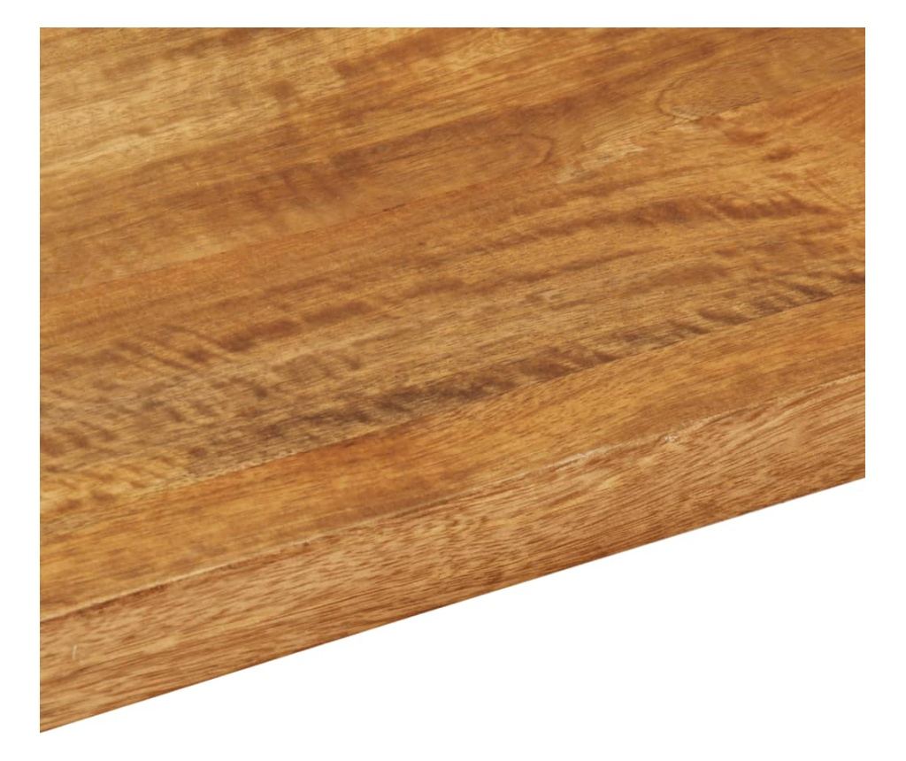 Stolní deska 80 x 60 x 3,8 cm obdélníková mangovníkové dřevo - 7