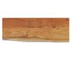 tömör akácfa téglalap alakú fali polc 50 x 20 x 2,5 cm