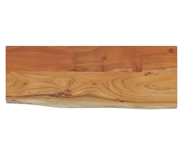 tömör akácfa téglalap alakú fali polc 50 x 20 x 2,5 cm