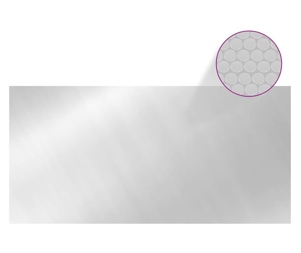 ezüst polietilén medencetakaró 450 x 200 cm - 3