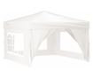 fehér összecsukható rendezvénysátor oldalfalakkal 3x3 m