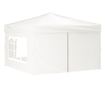 fehér összecsukható rendezvénysátor oldalfalakkal 3x3 m
