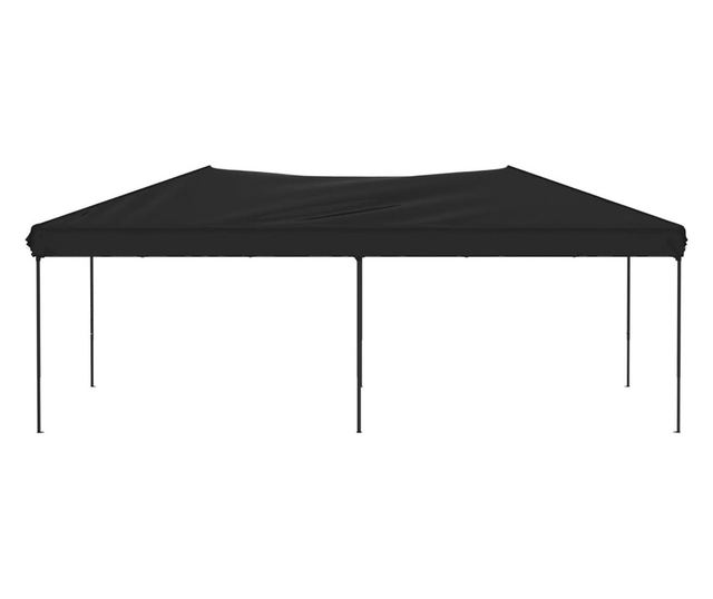 fekete összecsukható rendezvénysátor 3 x 6 m