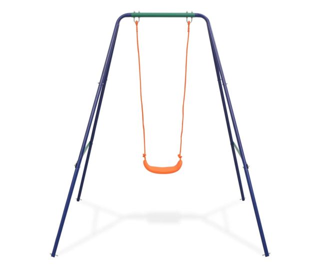 narancssárga 2 az 1-ben egyszemélyes hinta és totyogó hinta