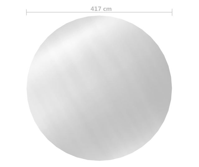 ezüst polietilén medencetakaró 417 cm