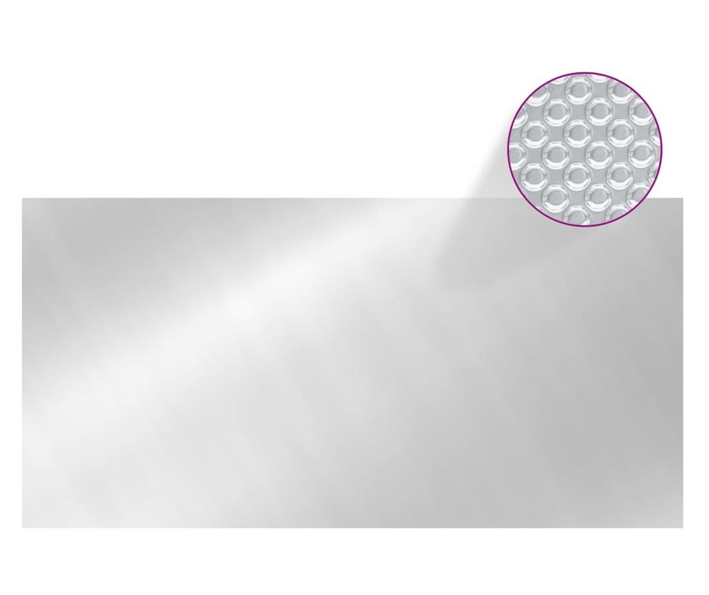 ezüst polietilén medencetakaró 975 x 488 cm - 3