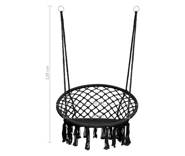 antracitszürke függőszék 80 cm