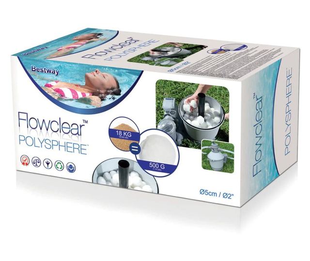 58475 Flowclear poliészter szűrő golyók 500 g