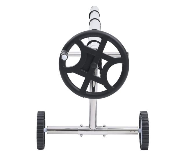 rozsdamentes acél aljú medencefólia-tekerő