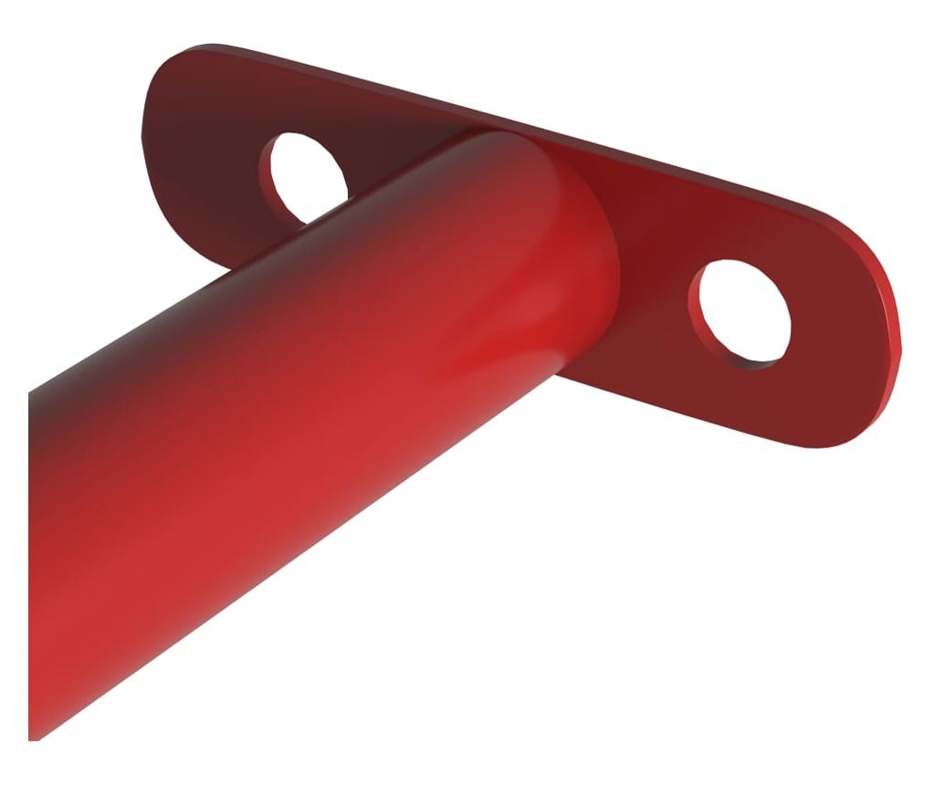 piros acél húzódzkodó rúd 125 cm - 3