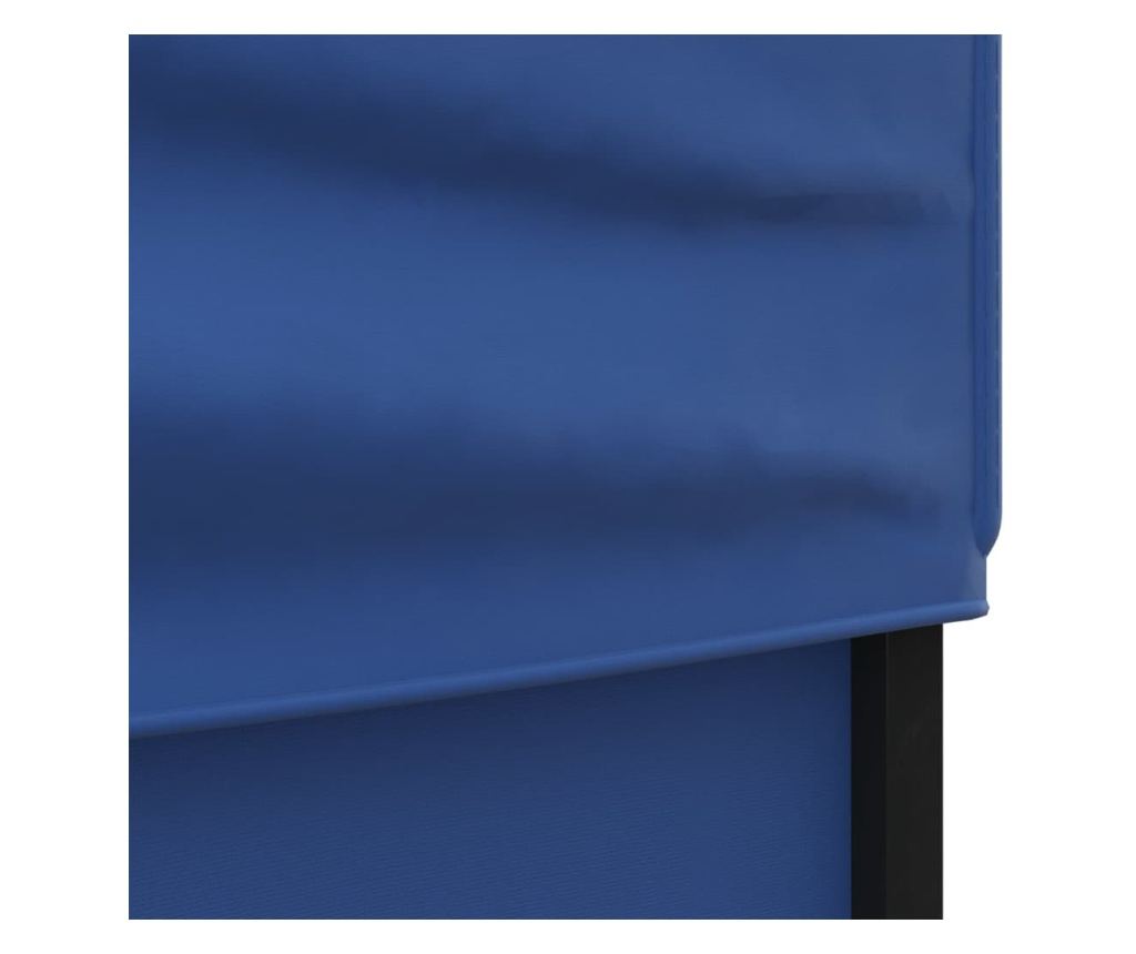 kék összecsukható rendezvénysátor oldalfalakkal 3x6 m - 8