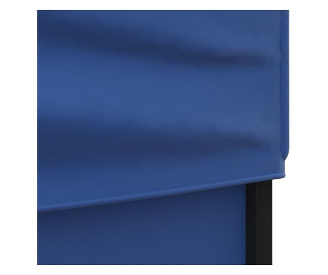 kék összecsukható rendezvénysátor oldalfalakkal 3 x 3 m