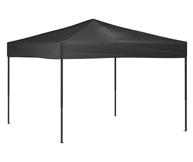 antracitszürke összecsukható partisátor 3 x 3 m