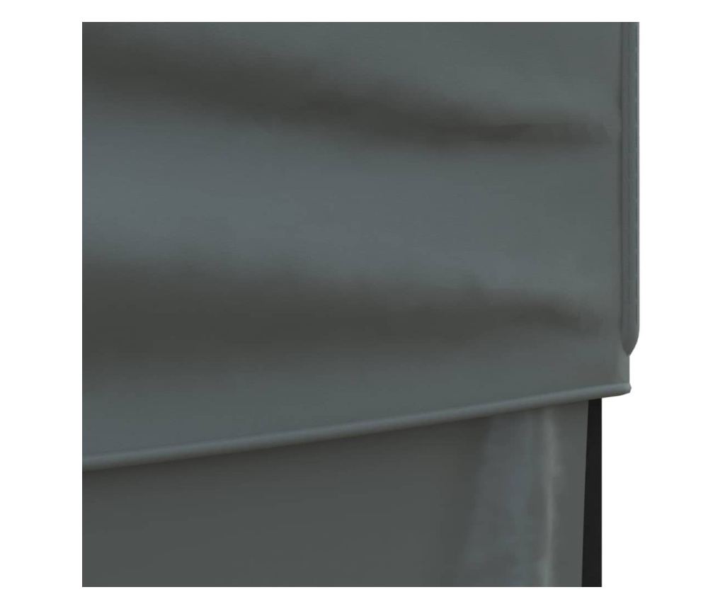 antracitszürke összecsukható partisátor oldalfalakkal 2 x 2 m - 6