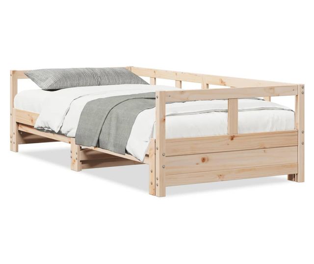 tömör fenyőfa kanapéágy matrac nélkül 90 x 190 cm