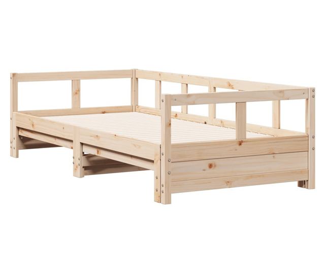 tömör fenyőfa kanapéágy matrac nélkül 90 x 190 cm